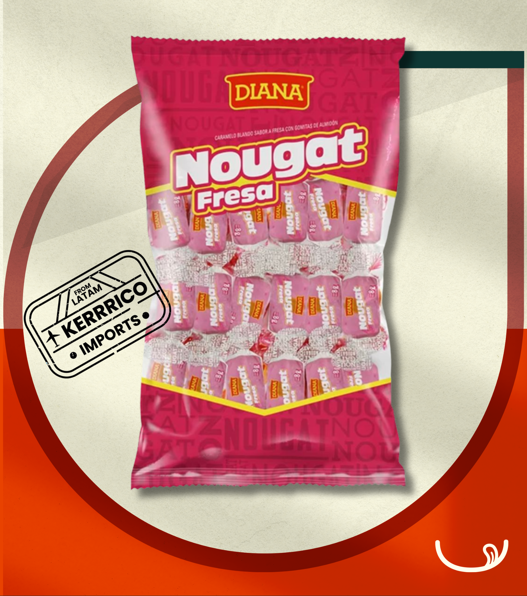 Diana Nougat Fresa 191g